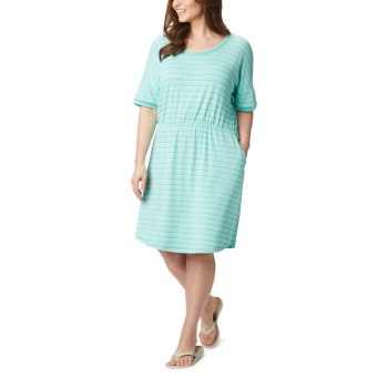 Columbia PFG Slack Water Knit Plus Size, Vestidos Rayas Para Mujer | 341628-XAZ